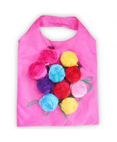 Neue Art Und Weise Rose Blumen Wiederverwendbare Faltbare Einkaufstasche Reise Grocery Taschen Trage
