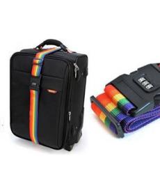 Freies Verschiffen 1 stück Minorder Regenbogen reise gepäck koffer Strap gepäck koffer Sichere Lock