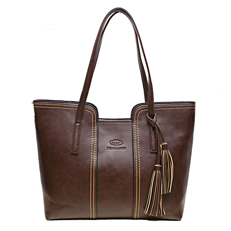 neue Damen Messenger Bags Mit Quaste Berühmte Designer Leder Handtaschen Große Kapazität Damen Tasche