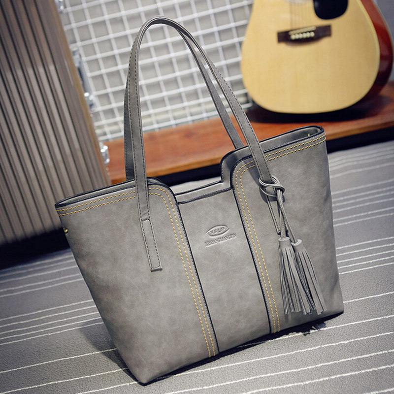 neue Damen Messenger Bags Mit Quaste Berühmte Designer Leder Handtaschen Große Kapazität Damen Tasche