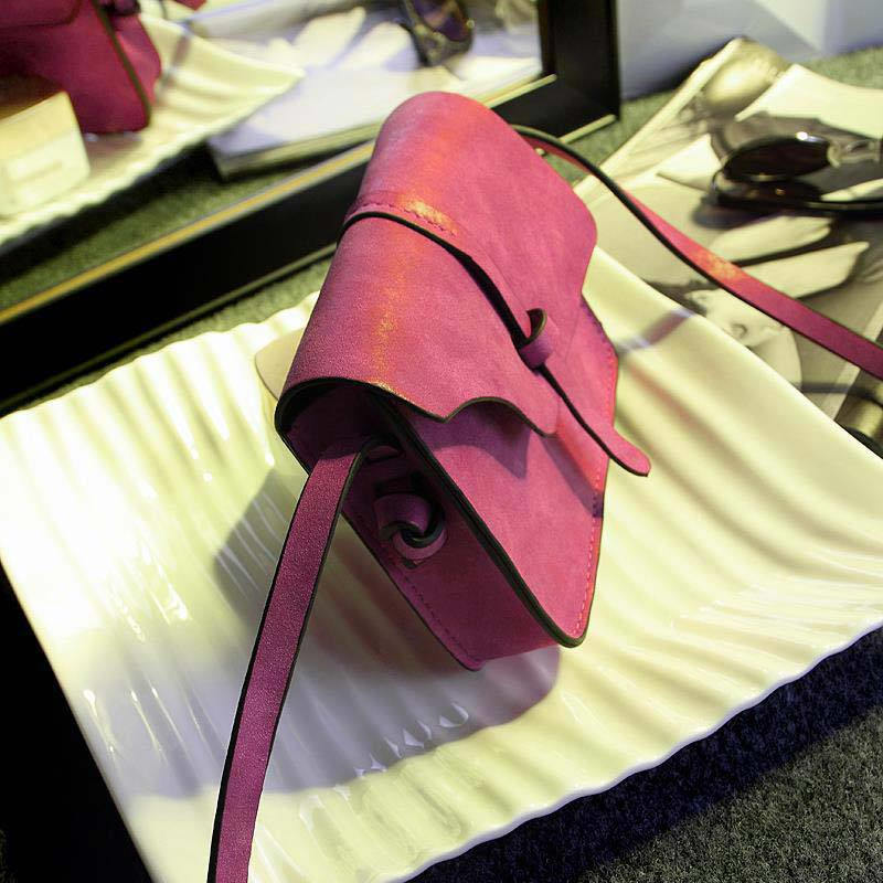 frühling und Sommer Damen Messenger nubuk Leder Mini Crossbody Taschen Vintage Damen Umhängetasche