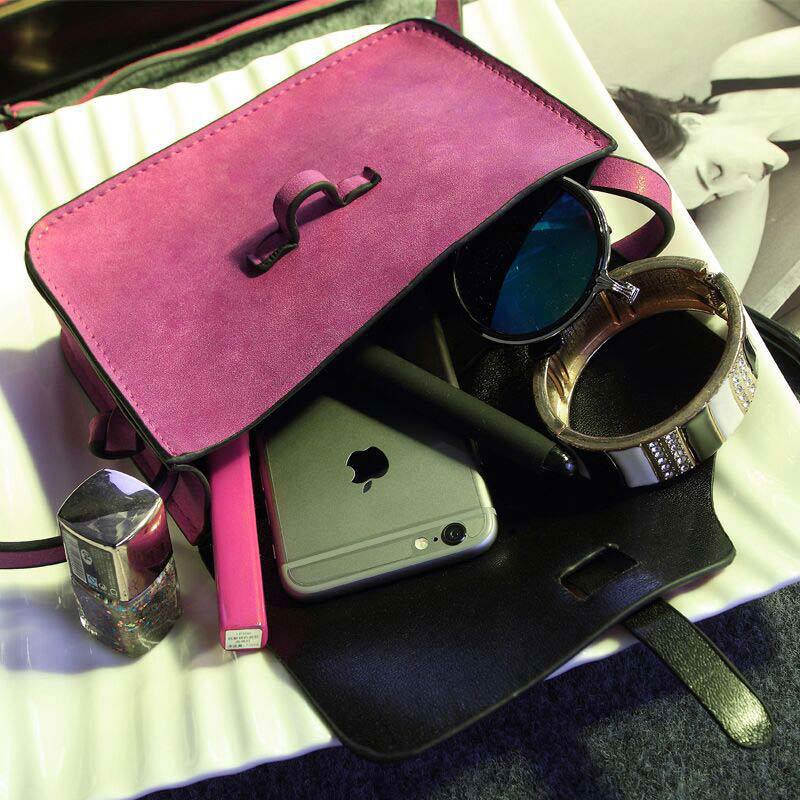 frühling und Sommer Damen Messenger nubuk Leder Mini Crossbody Taschen Vintage Damen Umhängetasche