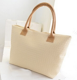 Weben Damen Pu Leder Billige Handtasche Tote schulter beutel große Kapazität PU Weave Taschen Fashion Design