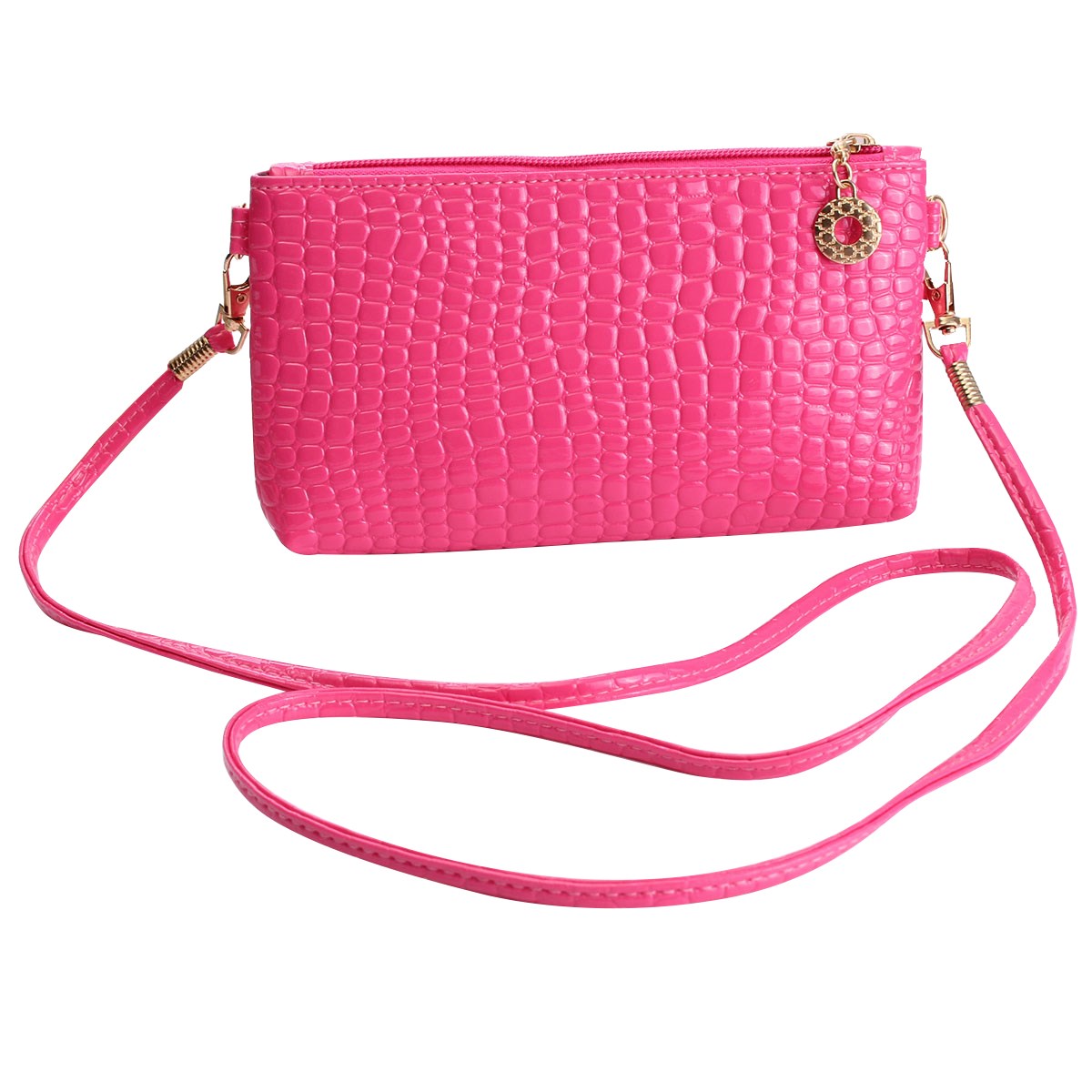 Damen Tag Kupplung Steinmuster PU Leder Mädchen Kleine Umhängetasche Messenger Abendtasche Handtasche