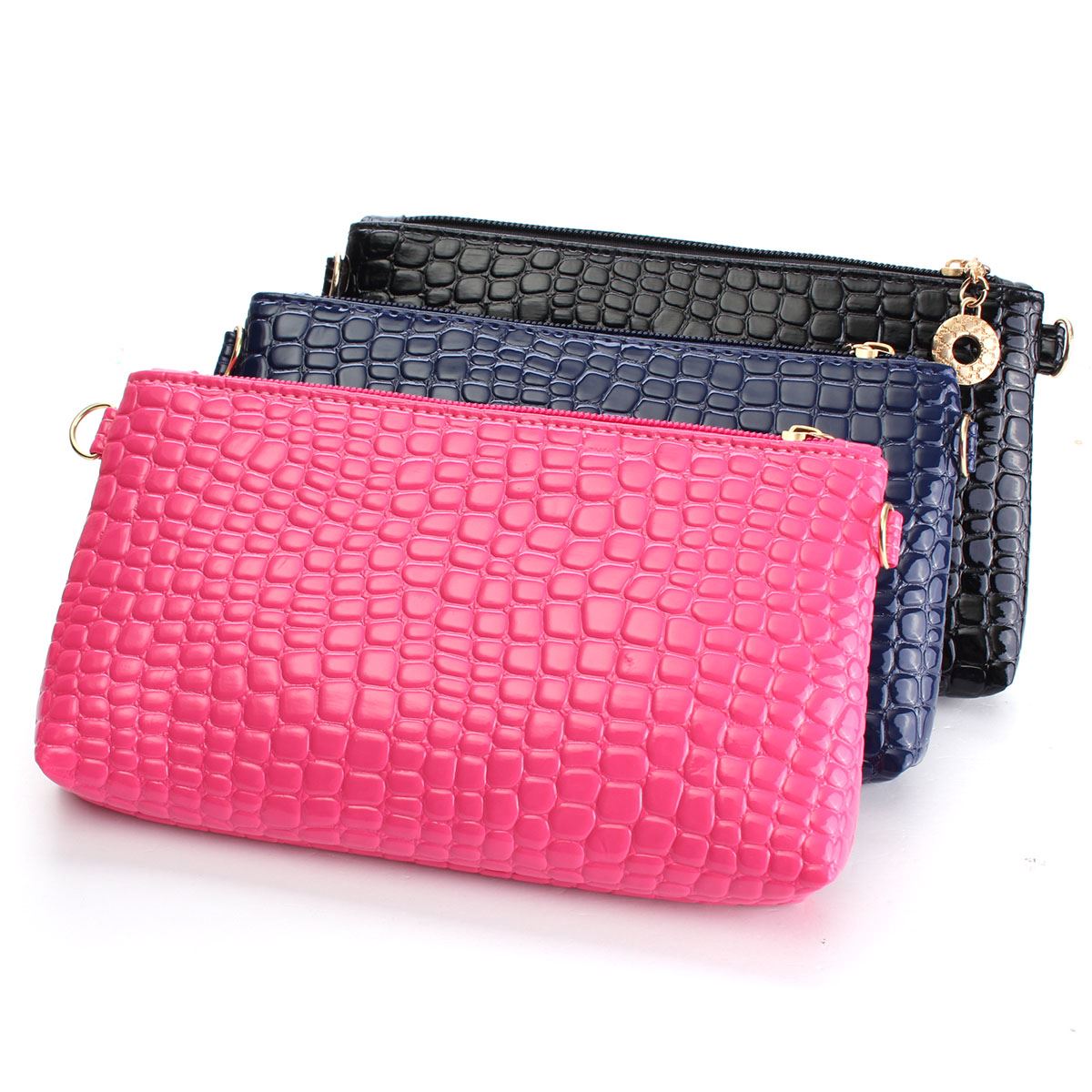 Damen Tag Kupplung Steinmuster PU Leder Mädchen Kleine Umhängetasche Messenger Abendtasche Handtasche