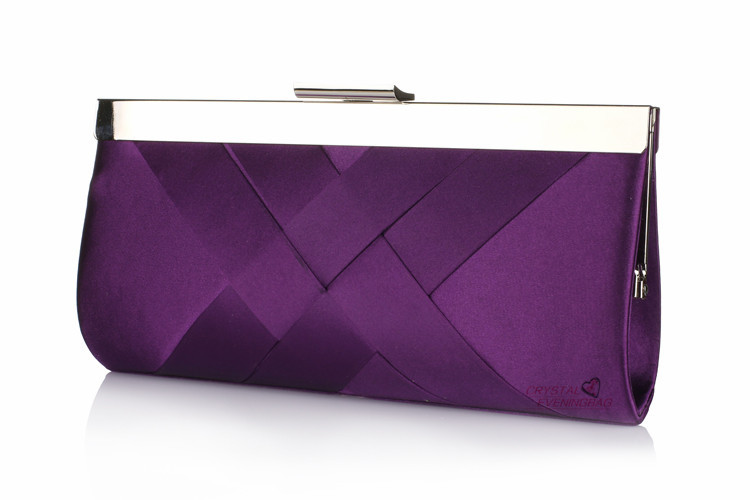Dazzling Satin Plissee eveningbag Kristall Abend Tasche Braut Hadbag Geldbörse Damen Abendtaschen