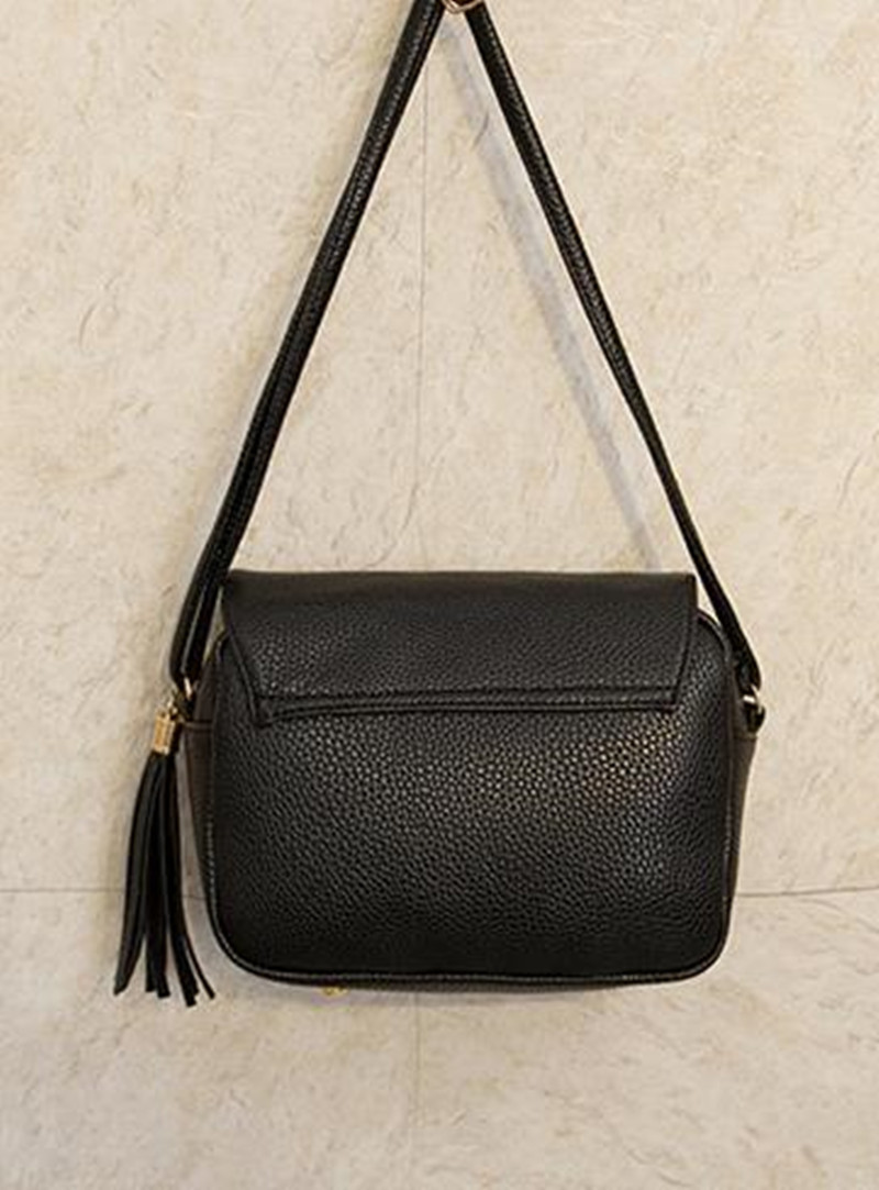 einfarbig Kleine paket tragbare Tasche Damen quaste Umhängetasche weiblichen Umhängetaschen