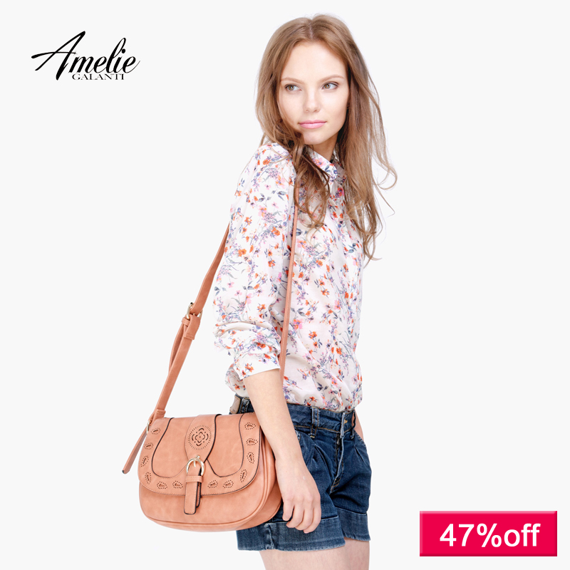 Heißer Damen Leder Aushöhlen beiläufige Schulterbeutel Fashion solid PU Crossbody Handtasche