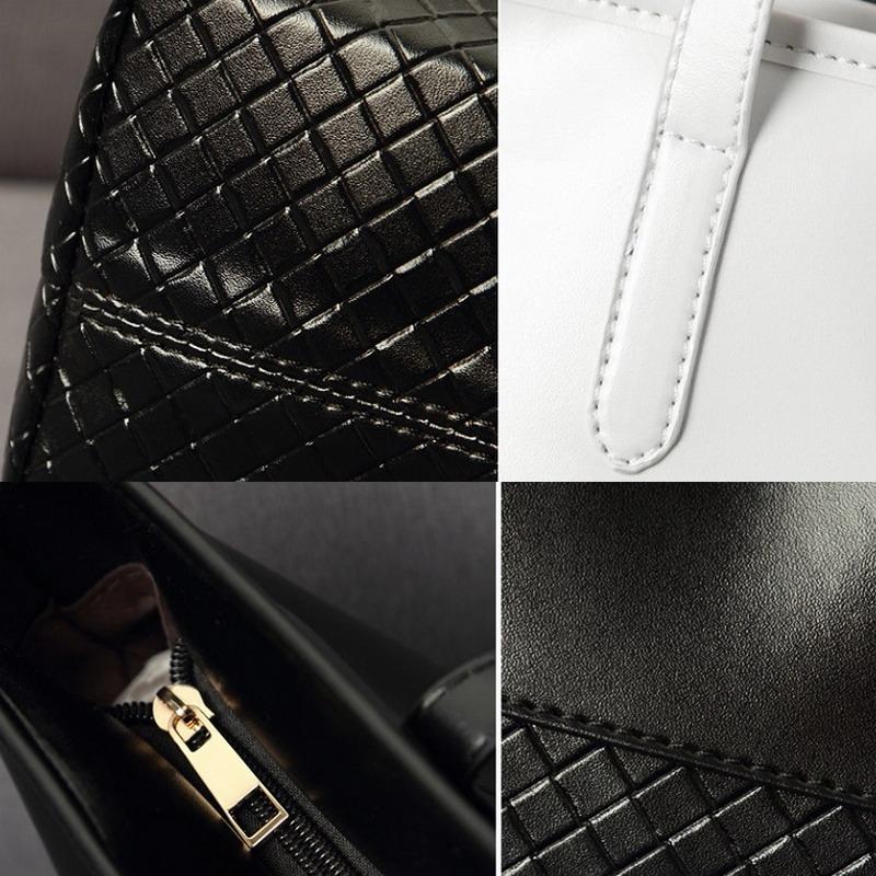 Neue Mode Europäischen und Amerikanischen Damen Handtaschen Leder criss cross Schultertasche Medium Damen Casual