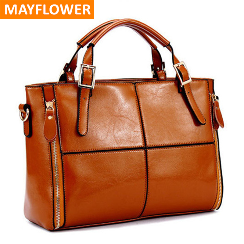 echten Leder Taschen Damen Handtasche mode patchwork designermarke hochwertige Damen Büro messenger Schultertasche