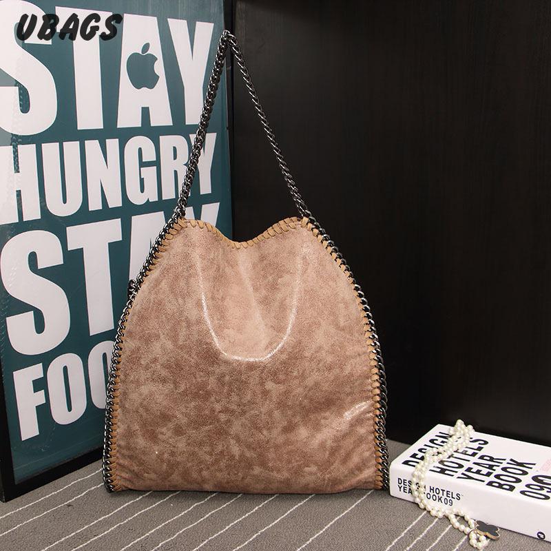 mode Pu Leder Handtasche Mit Einer Kette Tragbare Schultertasche bolsas feminina dame Tragetaschen