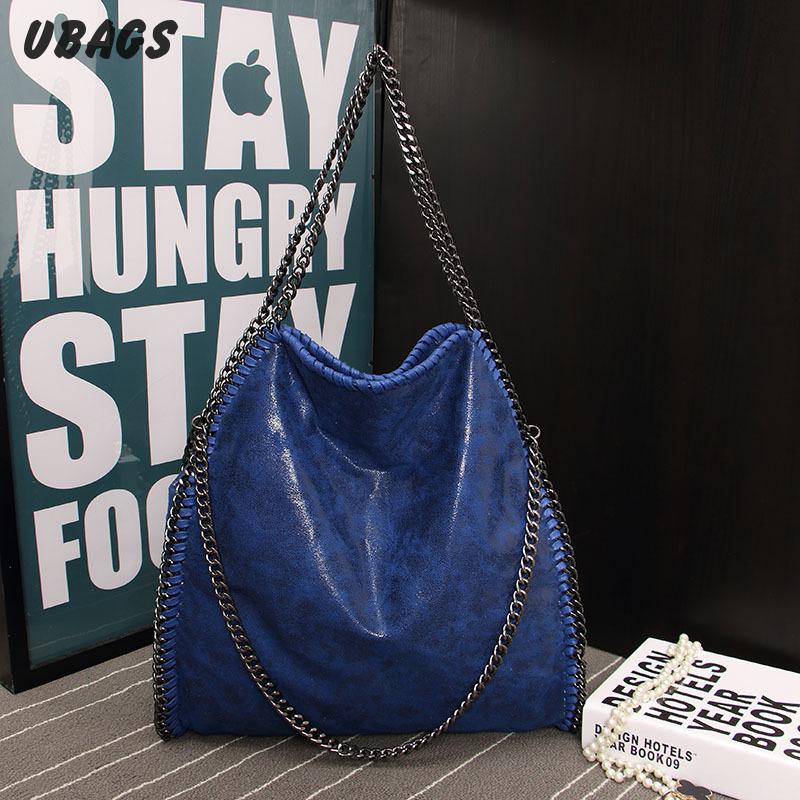 mode Pu Leder Handtasche Mit Einer Kette Tragbare Schultertasche bolsas feminina dame Tragetaschen