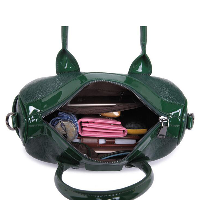 Neue Mode Leder Damen Handtasche Berühmte Marke Geprägte Damen Umhängetasche Vintage Solide Zipper
