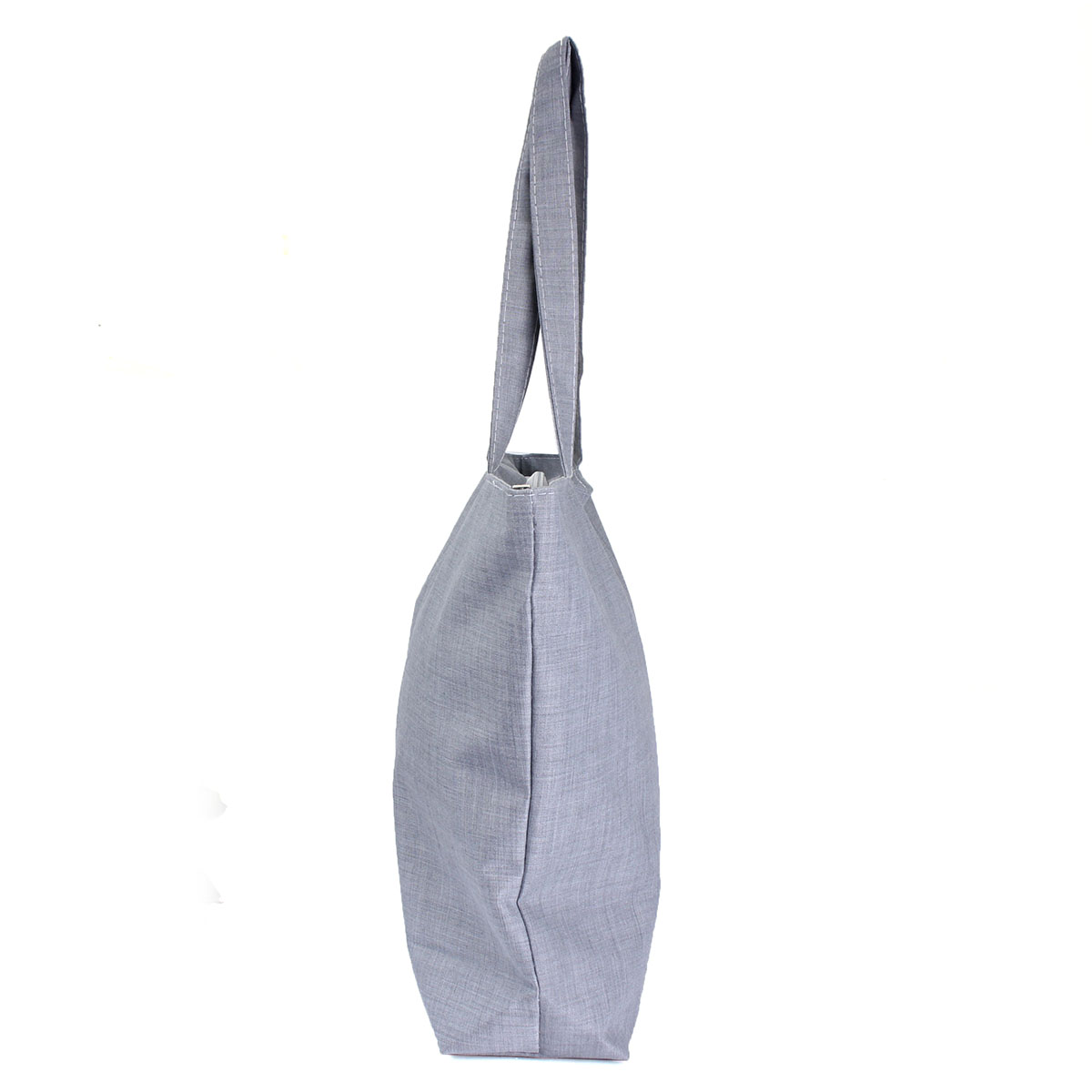 Damen Leinwand Einkaufstaschen Shopper Reißverschluss Eco Schulter Vielseitig Sack Sommerurlaub Strand DIY Maler