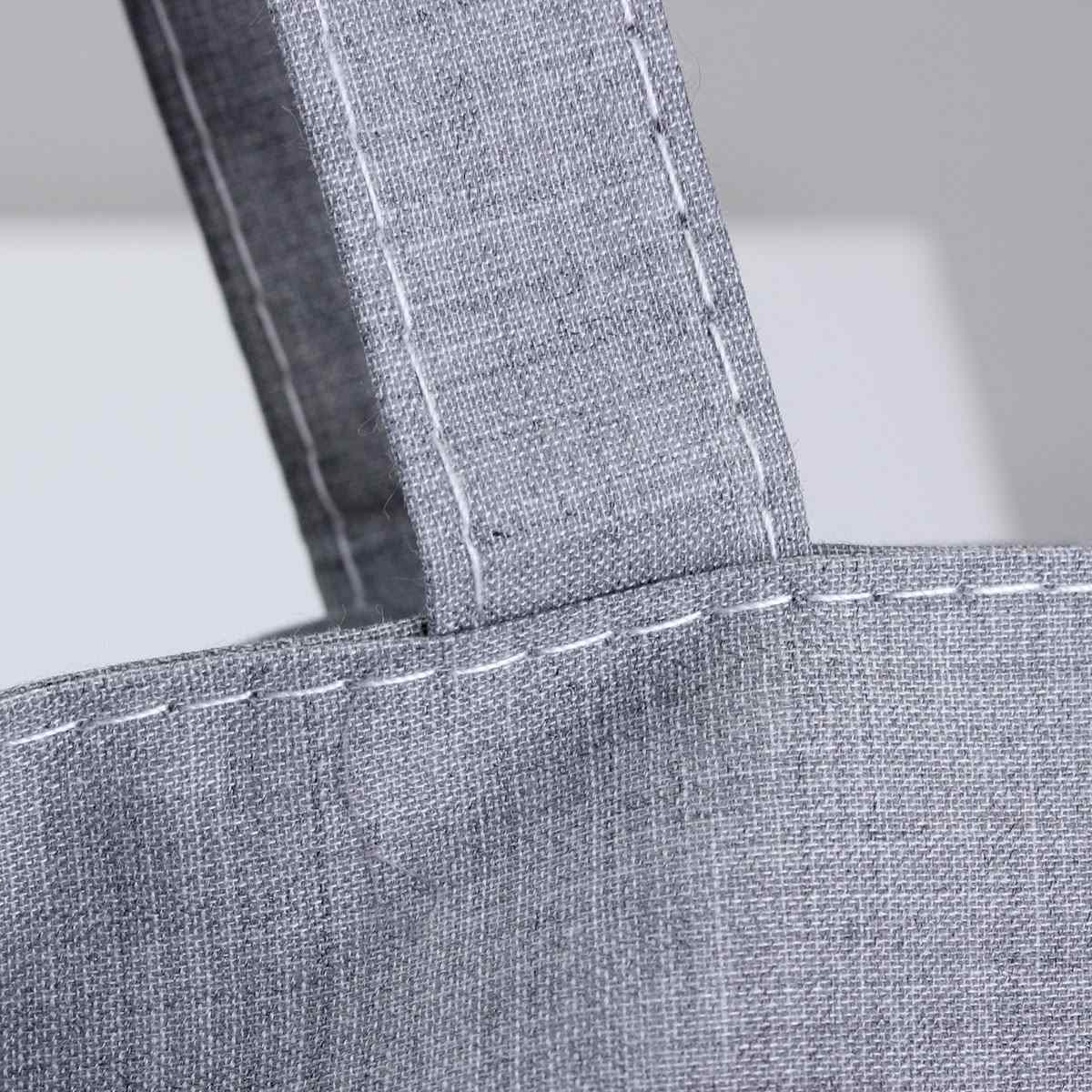 Damen Leinwand Einkaufstaschen Shopper Reißverschluss Eco Schulter Vielseitig Sack Sommerurlaub Strand DIY Maler