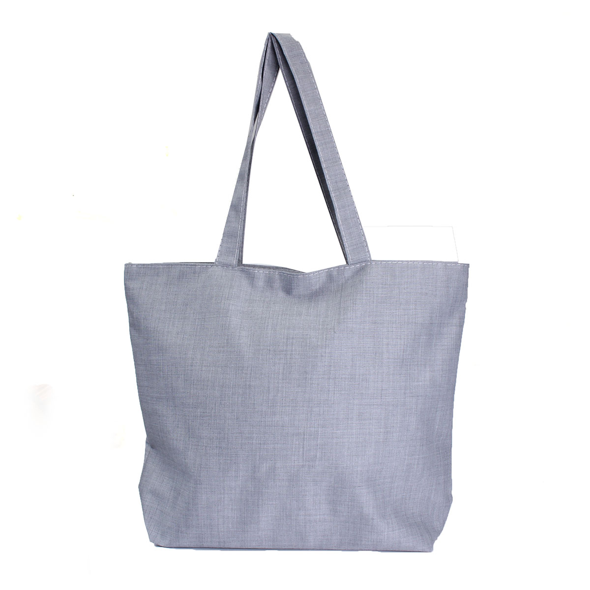 Damen Leinwand Einkaufstaschen Shopper Reißverschluss Eco Schulter Vielseitig Sack Sommerurlaub Strand DIY Maler
