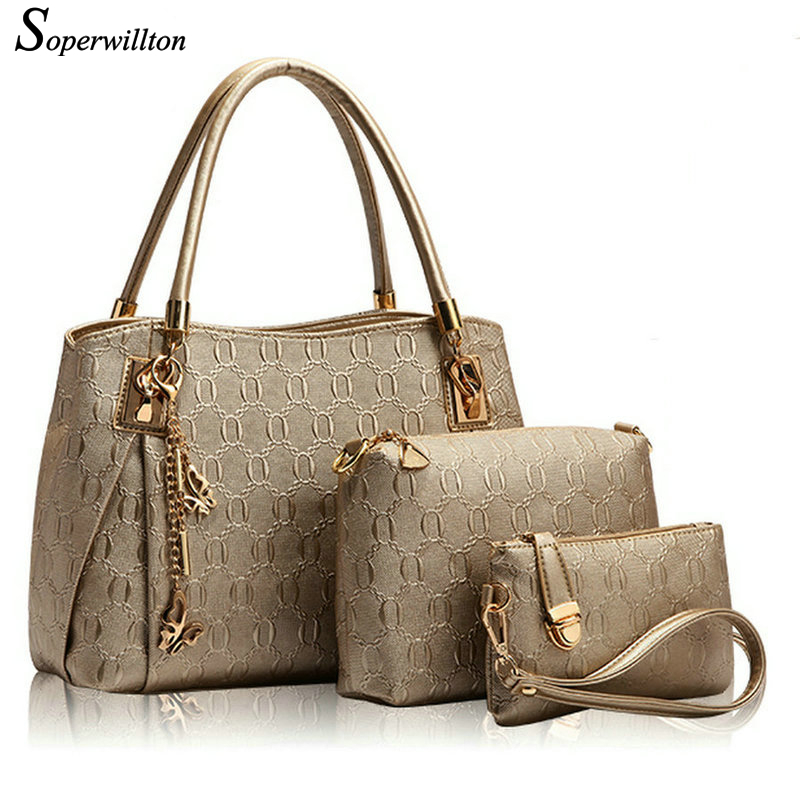 Damen Leder Handtaschen Marke Tasche Damen Composite Taschen Set Damen Handtasche Umhängetasche