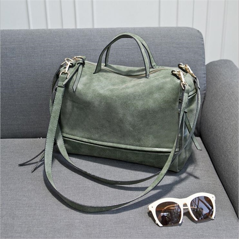 neu Kommen Damen Schultertasche NubukLeder Vintage Umhängetasche Motorrad Umhängetaschen Damen Tasche