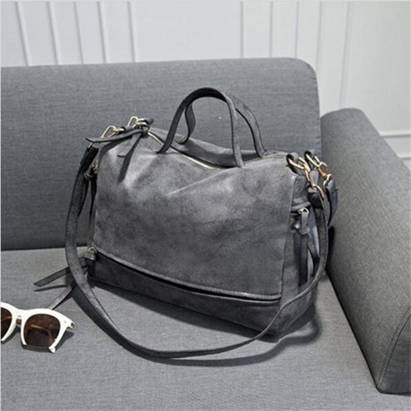 neu Kommen Damen Schultertasche NubukLeder Vintage Umhängetasche Motorrad Umhängetaschen Damen Tasche