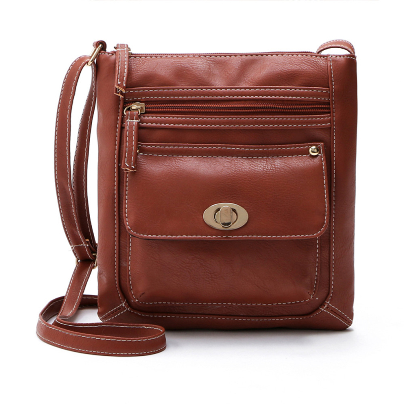 Neue marke bolsa femininas Ledertasche Damen solide Cross Body Schultertasche Messenger Tragetaschen