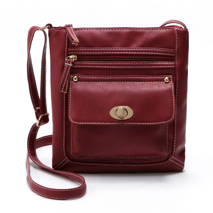 Neue marke bolsa femininas Ledertasche Damen solide Cross Body Schultertasche Messenger Tragetaschen