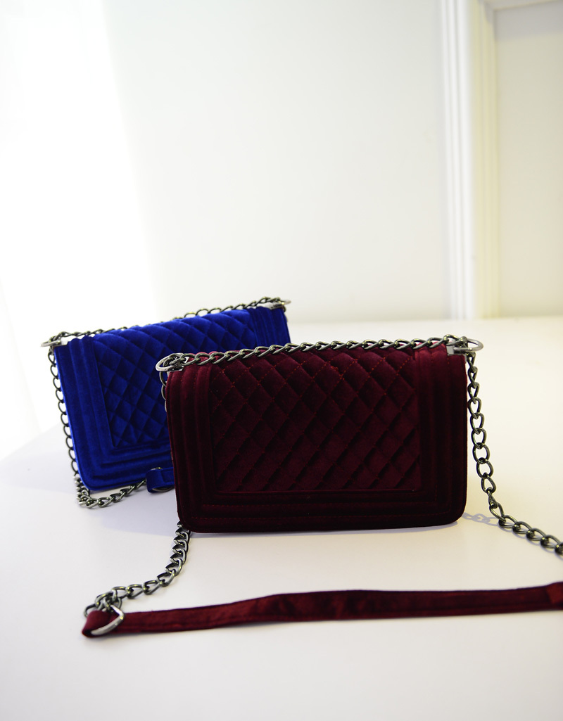 Marke Handtasche Damen Tasche Klassische mode Kette Handtaschen Damen Schulter Umhängetasche Velour Damen Cross