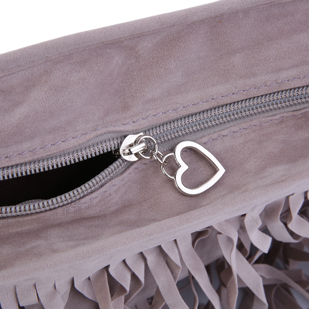Mode Damen Dame Fringe Weben Quaste Schulter Messenger Cross Body Handtasche Handtaschen