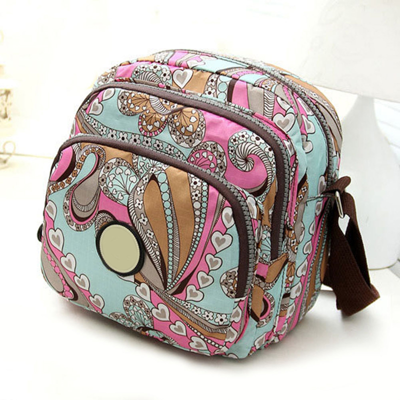 neue Mode Sommer Damen Messenger Taschen Leinwand Blumendruck Crossbody Umhängetaschen Kleine Damen Designer
