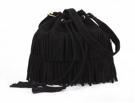 Damen Handtasche Beliebte Faux WildLeder Fransen Quaste Schulter Umhängetasche Neue Mode Handtaschen