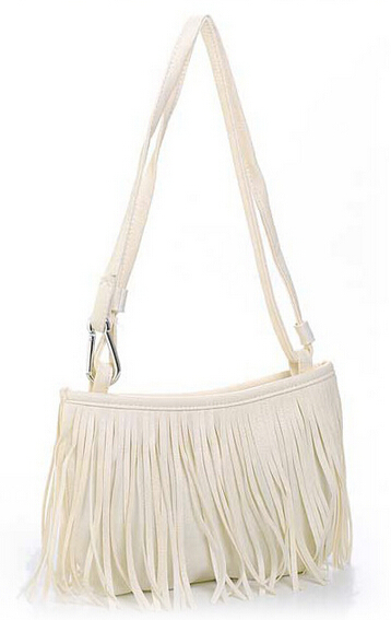 nette Mode Womens Vintage Faux WildLeder Fransen Quaste PU Ledertasche  Schulter Handtasche Crossbody Tasche
