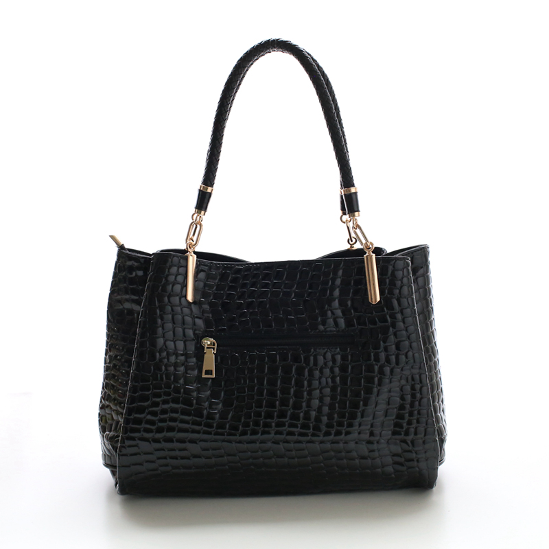 Neue Alligator Leder Damen Handtasche Mode Berühmte Marke Schultertasche Schwarz Top griff Tasche Damen Casual