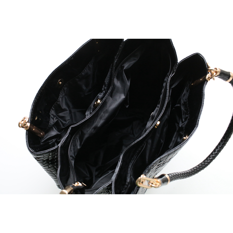 Neue Alligator Leder Damen Handtasche Mode Berühmte Marke Schultertasche Schwarz Top griff Tasche Damen Casual