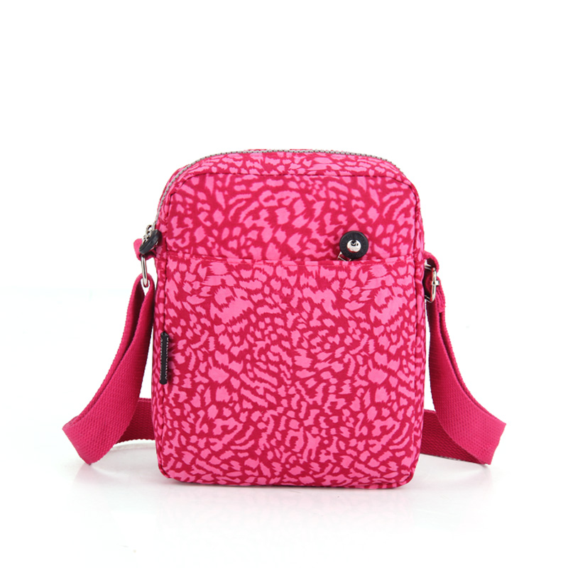Damen Umhängetaschen nylon casual rosa Leoparden marke Handtaschen weiblich mädchen messenger bags