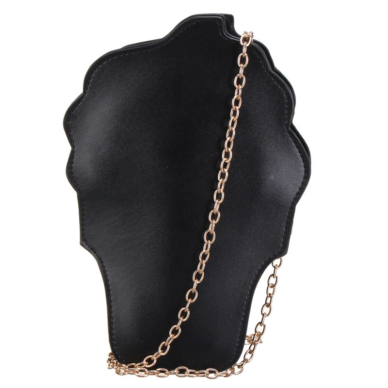 Neue Nette Damen Cupcake Eis Form Crossbody Taschen Cartoon Mode Kette Pu Leder Damen Kleine Mini Umhängetasche