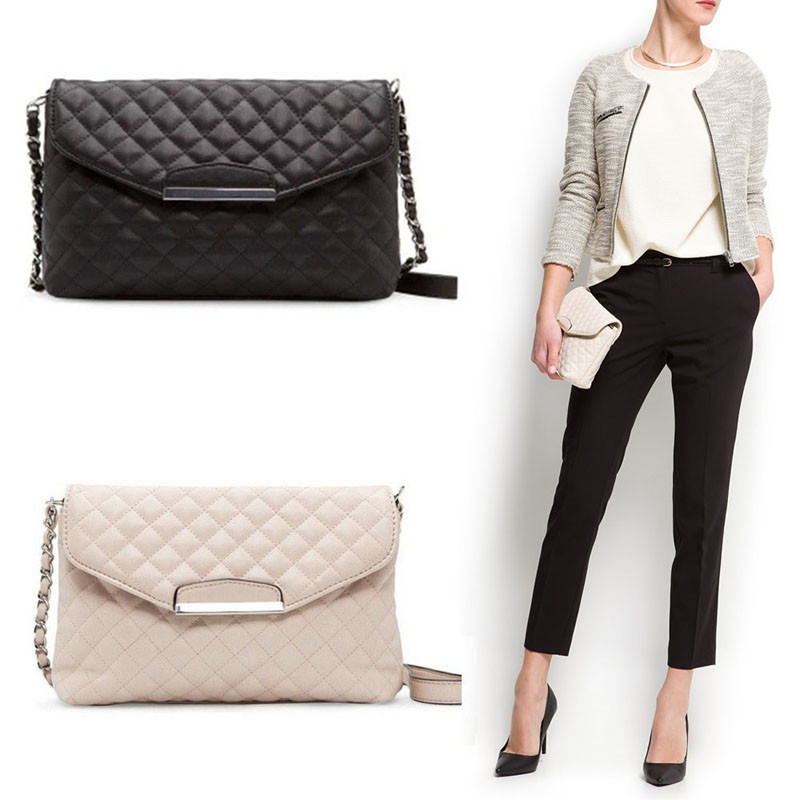 Neue Mode Damen Pu Leder Handtaschen Schulter Kleine Taschen Ketten Umhängetasche Kupplung