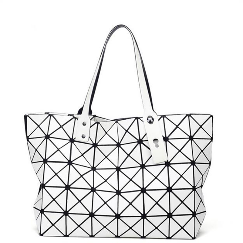 neue Mode Damen Perle Tasche Diamantgitter Tote Geometrie Gesteppte Handtasche Geometrische Mosaik Umhängetasche
