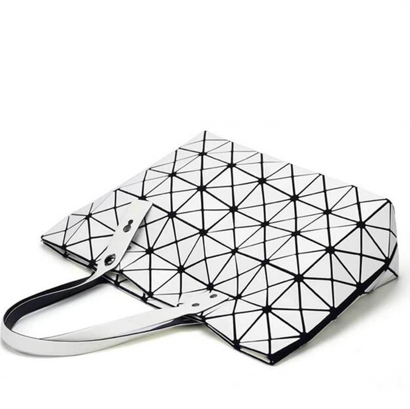 neue Mode Damen Perle Tasche Diamantgitter Tote Geometrie Gesteppte Handtasche Geometrische Mosaik Umhängetasche