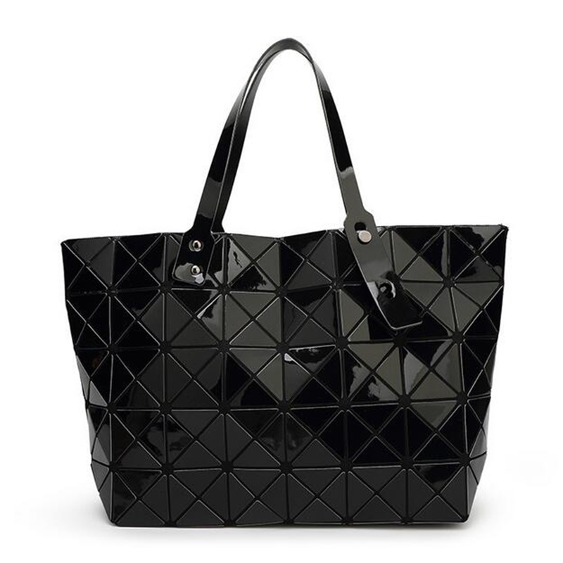 neue Mode Damen Perle Tasche Diamantgitter Tote Geometrie Gesteppte Handtasche Geometrische Mosaik Umhängetasche