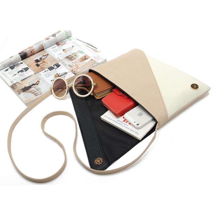Europäischen und Amerikanischen Stil Damen Handtasche Mode Patchwork Dame Kupplungen Getäfelten PU Leder