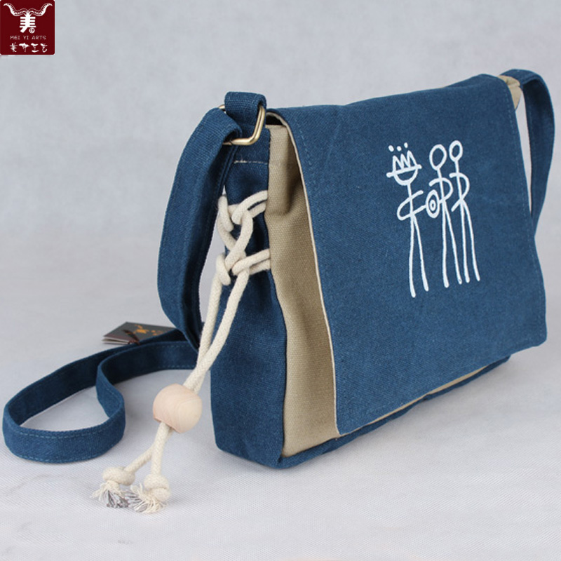 Hohe Qualität Damen Mädchen Marke Designer Messenger Taschen Leinwand Dongba Buchstaben Perlen Kleine