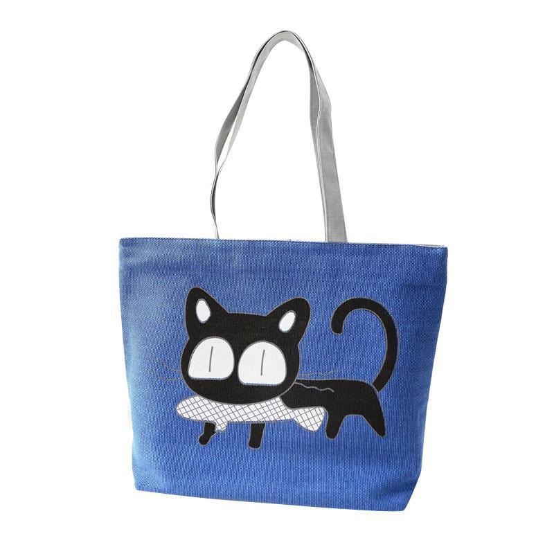 berühmte Marke Damen Handtasche Mode Weibliche Katze Damen Große Handtasche Damen Canvas Handtaschen Schulte