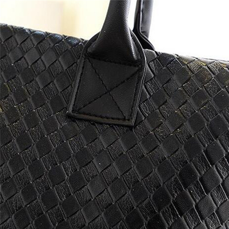 7 Farben Damen Pu Leder Handtasche Tote Schulter Taschen Große Kapazität PU Weben Tasche Fashion Luxus