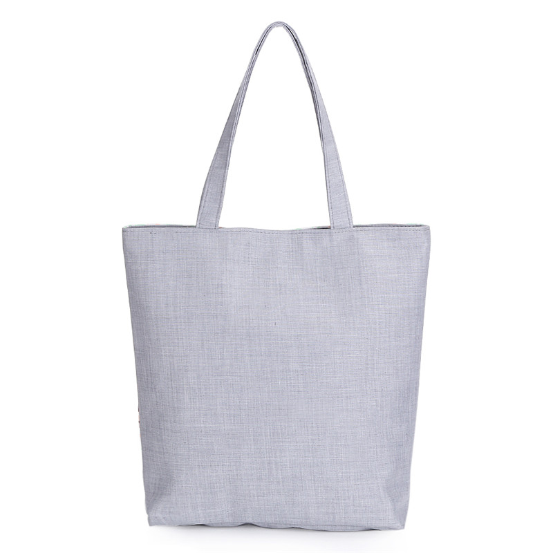 Blumen Und Eule Gedruckt Leinwand Tote Weiblich Beiläufiger Strand Taschen Große Kapazität Damen
