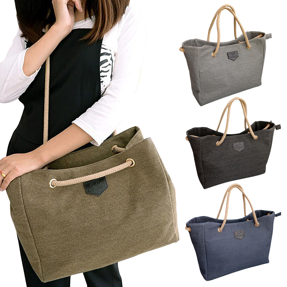 Neue Weibliche Paket Koreanische Mode Einfachen Casual Leinwand Umhängetasche Dame Diagonalpaket