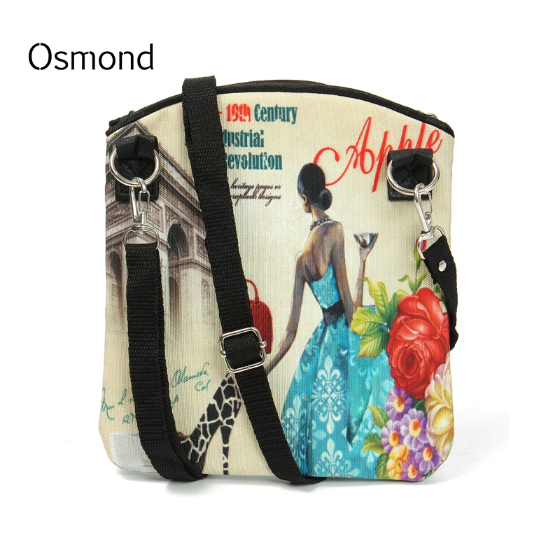 Neue Damen Messenger Bags Vintage Leinwand Druck Kleinen Europäischen Stil Mädchen Handtasche Dame Bolsas
