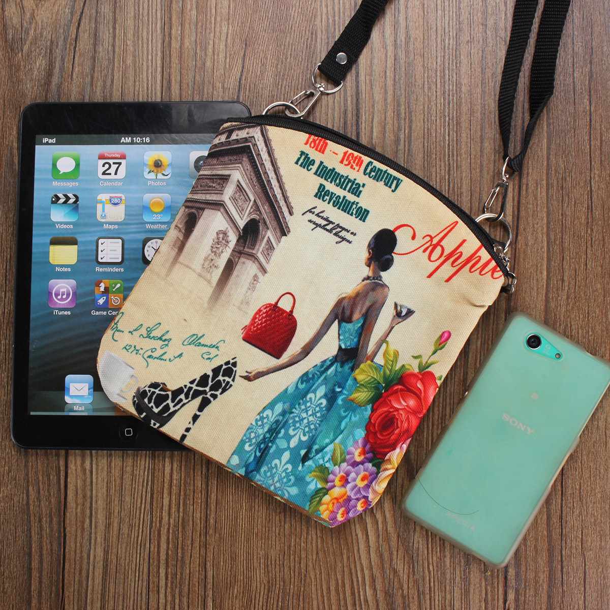 Neue Damen Messenger Bags Vintage Leinwand Druck Kleinen Europäischen Stil Mädchen Handtasche Dame Bolsas