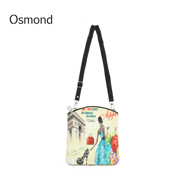 Neue Damen Messenger Bags Vintage Leinwand Druck Kleinen Europäischen Stil Mädchen Handtasche Dame Bolsas