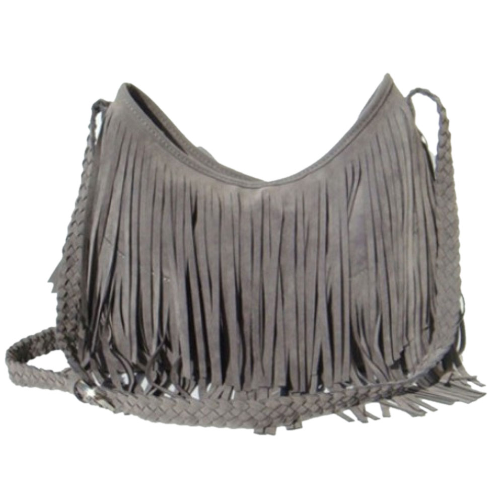 Mode Damen WildLeder Weben Quaste Umhängetasche Messenger Bag Fransen Handtaschen Hohe Qualität