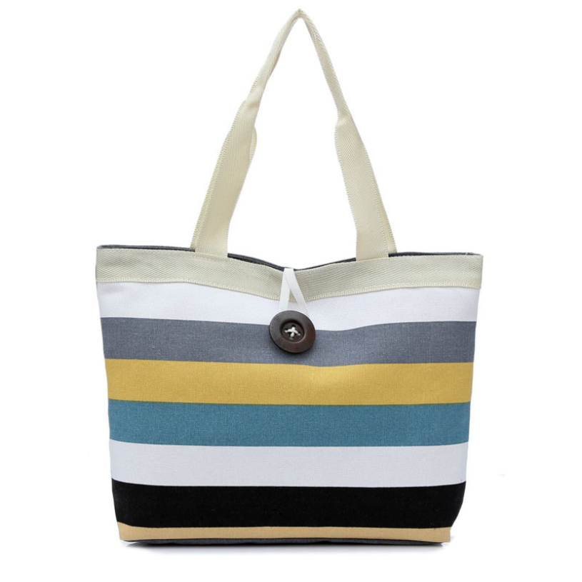 Neue marke Mode Damen Dame gestreiften Shopper Handtasche Schulter Tasche Tote Geldbeutel
