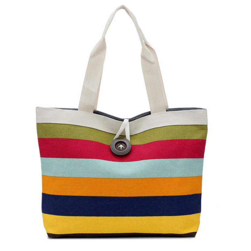 Neue marke Mode Damen Dame gestreiften Shopper Handtasche Schulter Tasche Tote Geldbeutel